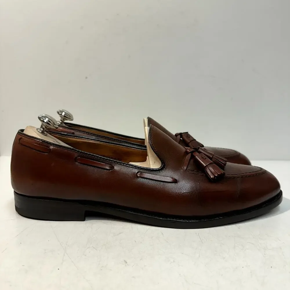 FULLY RESOLED Alden 662 Tassel Moccasin Loafer (Burnished Tan Calf) USA 12 A/C